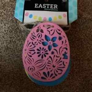 Felt Easter Egg Garland 48" with 9 Eggs